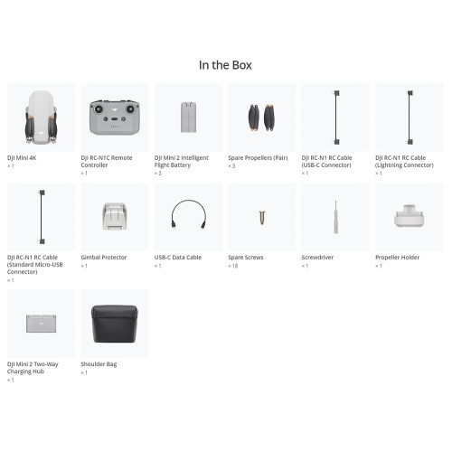 DRONE DJI MINI 4K FLY MORE COMBO (EU) (CP.MA.00000797.01) GREY